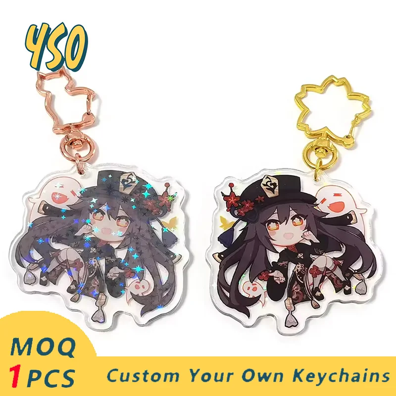 

YSO CNC акриловый брелок tiki на заказ, высокое качество, принт, лучшее качество, горячая распродажа, блестящие подвески с алмазной огранкой