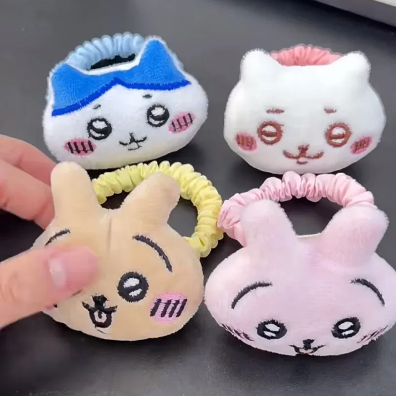 

Chiikawa Plush Headband Hair Rope Large Intestine Hair Ring Xiaoba Usaki Jiyi Cartoon Brooch Student Decoration Clip Cute Doll