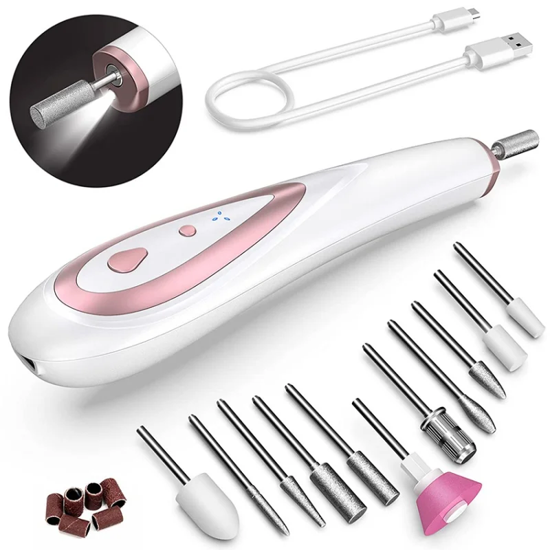 Professional Electric Manicure Pedicure Nail File Set drill Callus Remover Polisher