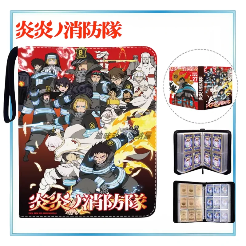 

Fire Force 400PCS Card Binder Album Zipper Polaroid Photo Storage Book Large-capacity Anime Collection Books Festival Gifts