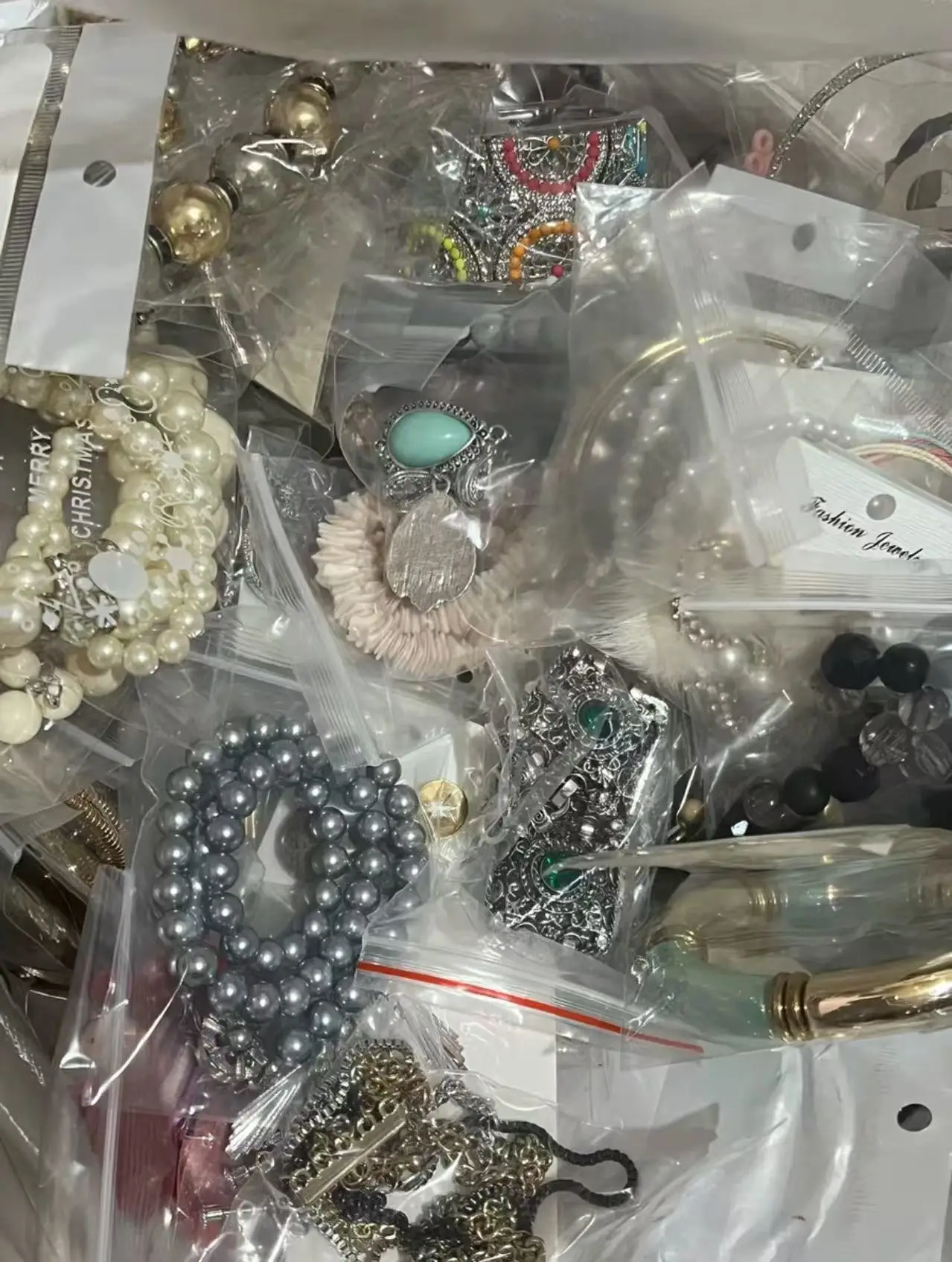 Супер популярная новая ювелирная слепая коробка, банка, смешанная глухая коробка, сумка для удачи, разные ожерелья, серьги, браслет, случайный