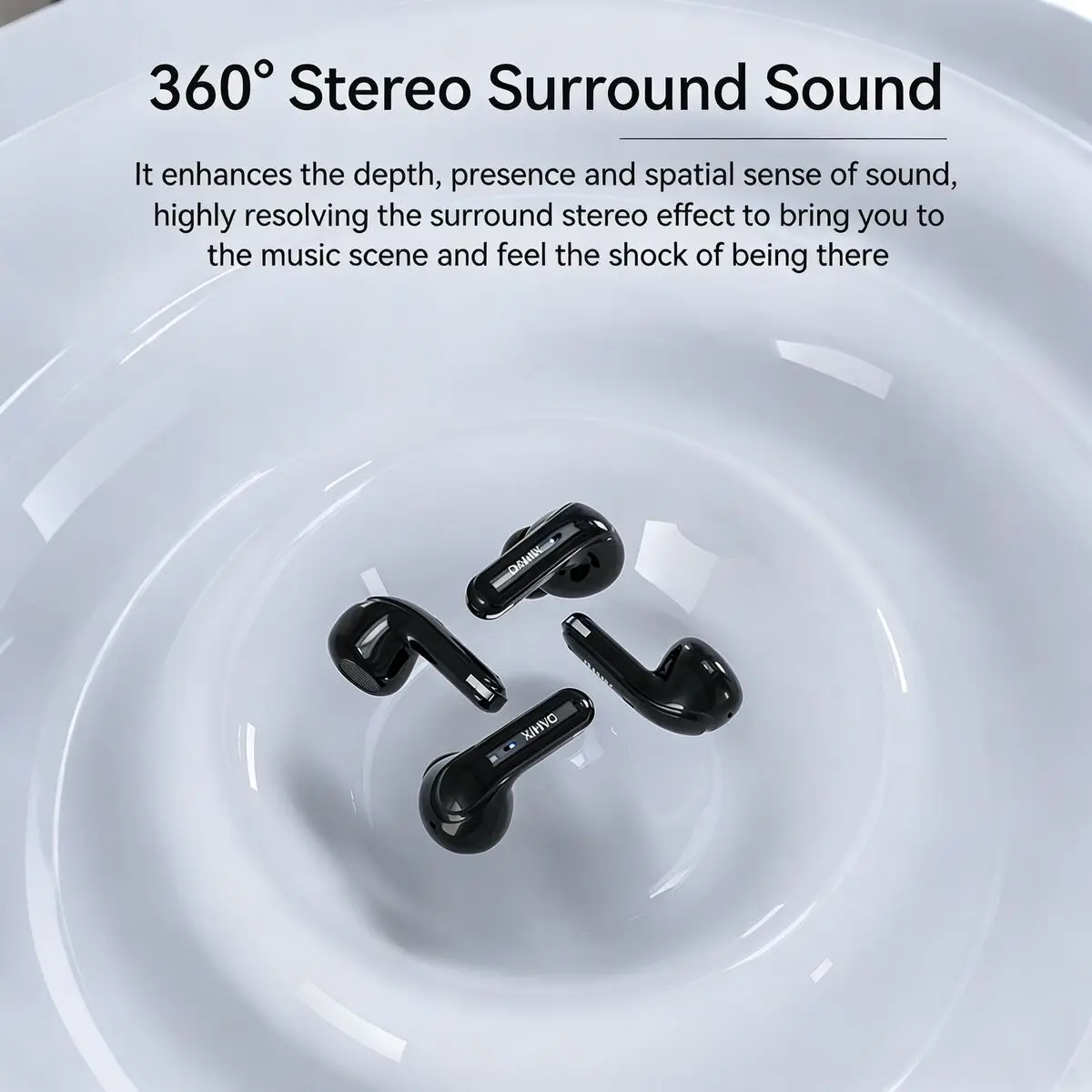 무선 블루투스 이어폰 고화질 음성 스테레오 통화 소음 감소 단면 핸즈프리 이어폰 IPX4 방수