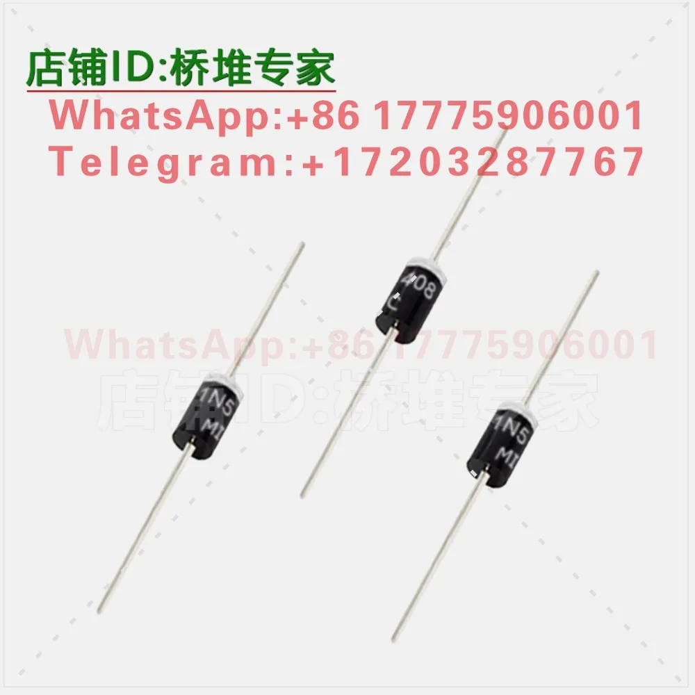 IN/1N5408 Rectifier Diode MIC Bulk 3A1000V In-line DO-27 Thick Pin