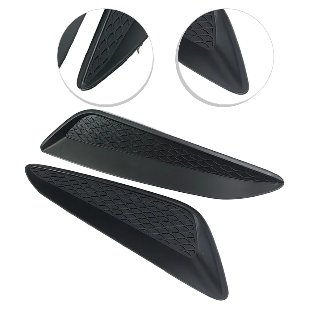 

Pair Bonnet Hood Garnish Vent For Genesis 2013-2016 Black ABS Air Scoop Trim Cover Replacement Part 864102M700 864202M700