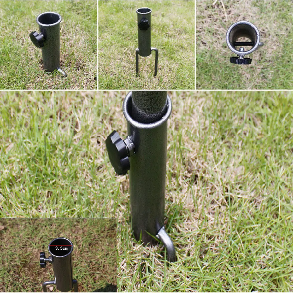 

Beach Umbrella Anchor Stand Screw Reinforced Suitable for 28 32 35Mm Pole Outdoor Sand Holder Ground Grass Stake