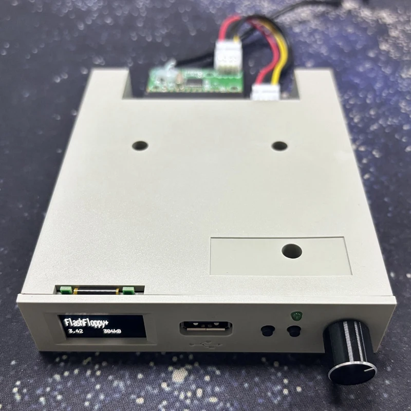 

Y16A SFRM44-U100LQD-435 Floppy Drive Emulator with OLED Screen & Rotary Encoder OLED Flash Floppy Drive