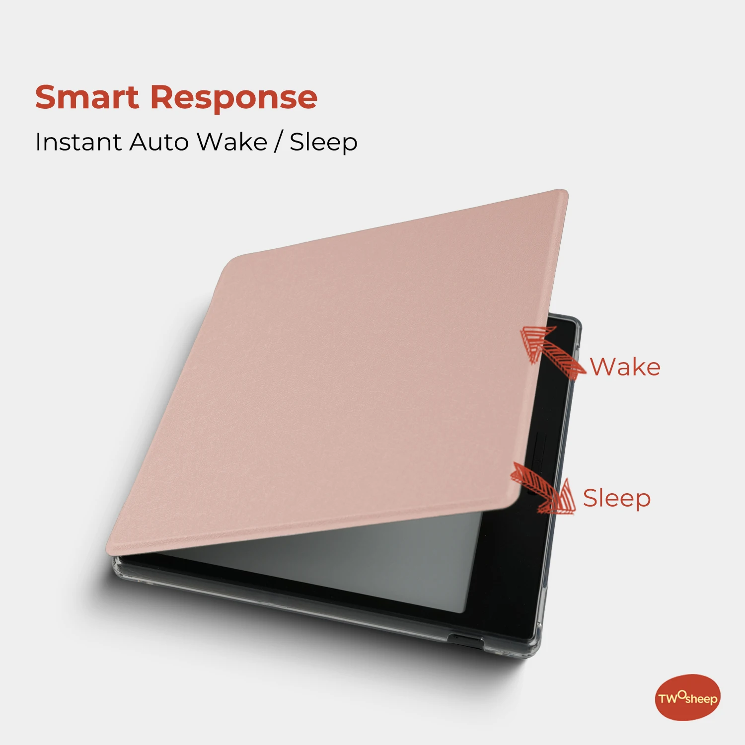 twosheep Minimalistisches, solides Gehäuse, passend für Boox Go7 Go Color7 GenII Go Color7 Gen2 Leaf3 Leaf3c, magnetische Smart-Acryl-Hülle – Detail 5