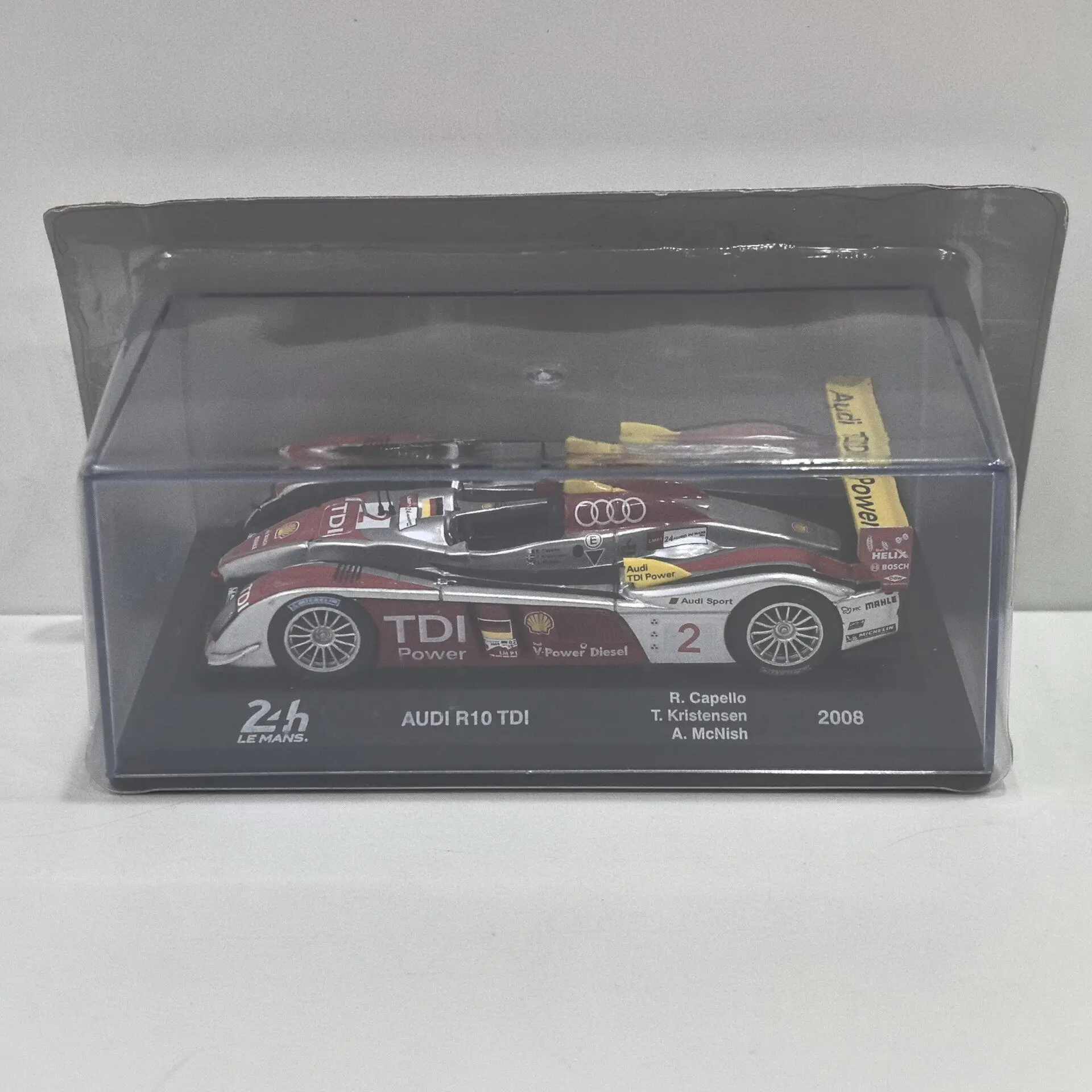 Diecast IXO 1/43 Scale AUDI R10 TDI # 2 2008 Racing 3U Alloy Car Model