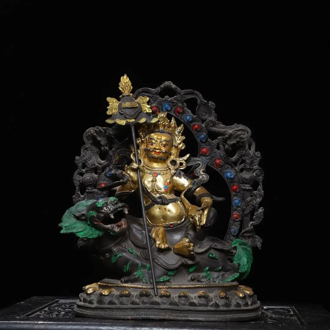 

Copper gilt painting [Treasure King] is 30 cm high, 26 cm wide, 15 cm thick and weighs 3.8 kg