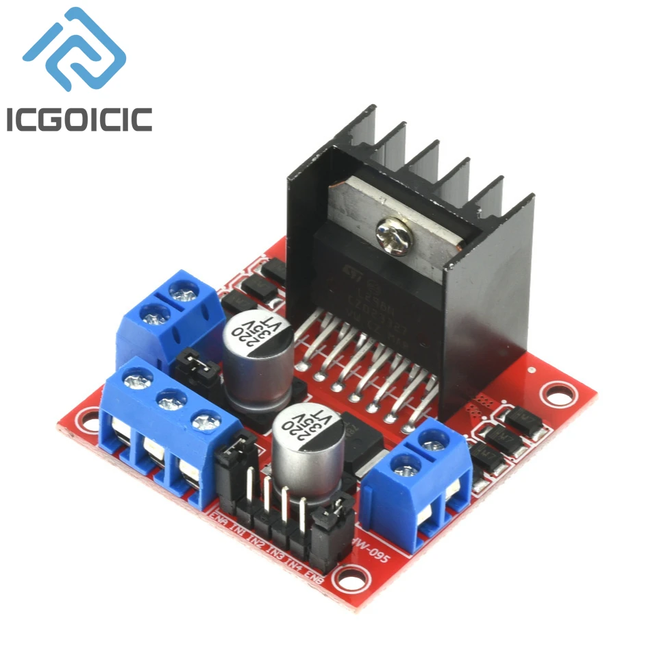 Picture 5: L298N DC Motor Driver Module L298N Stepper Motor Smart Car Robot Breadboard Peltier High Power L298 DC Motor Driver for Arduino