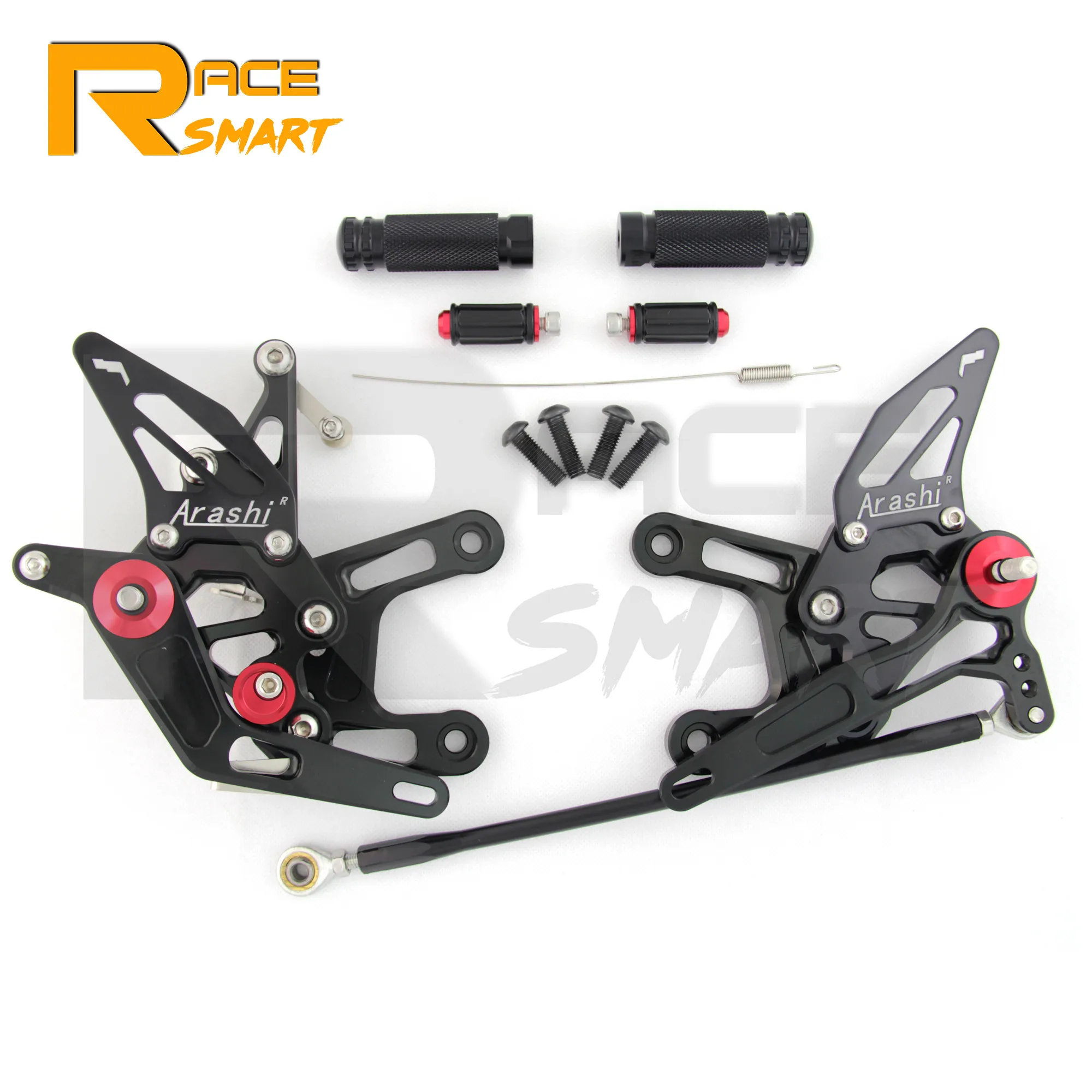 

For KAWASAKI Ninja ZX-10R 2016-2022 Motorcycle CNC Adjustable Rearset Rear Footrests Foot Rest Pegs Pedal ZX10R ABS 2017 2018 19