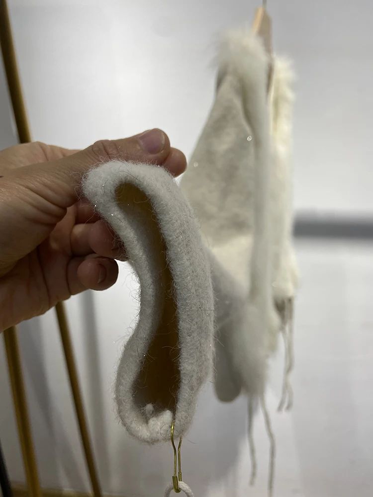 2025 겨울 여성용 숏 리얼 폭스 퍼 스웨터 리얼 퍼 스프링 슬림 니트 퍼 재킷