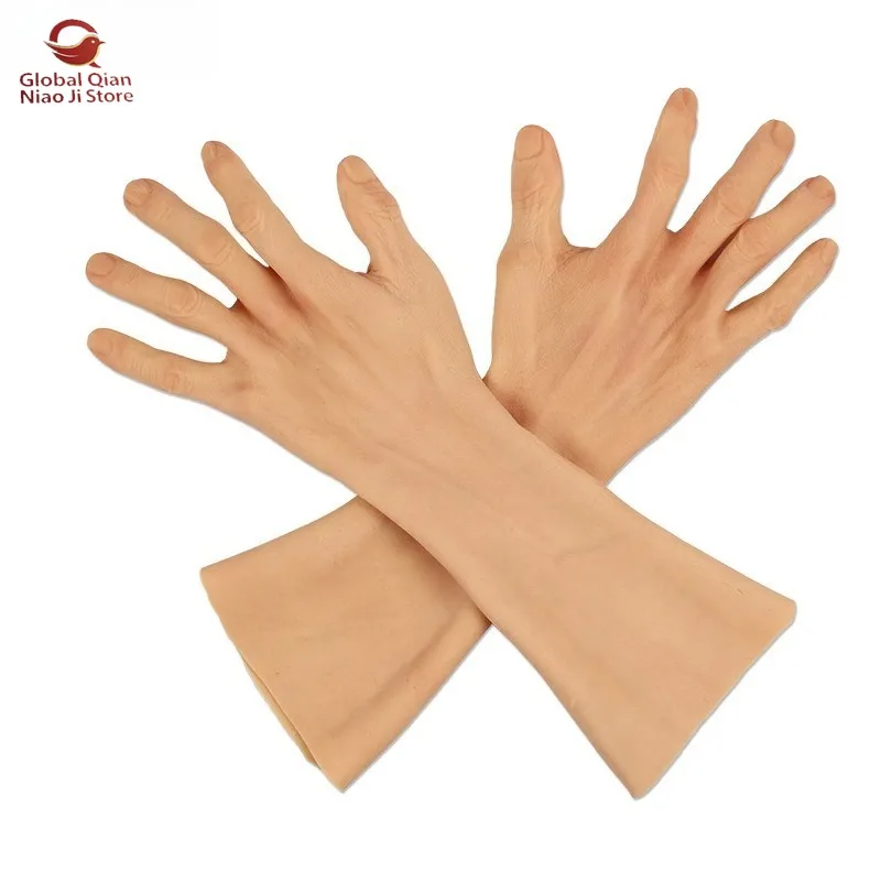 Silicone Male Prosthetic Hand, Post-operative Prosthesis, Silicone Hand Model, Silicone Glove Realistic Limb Prosthesis
