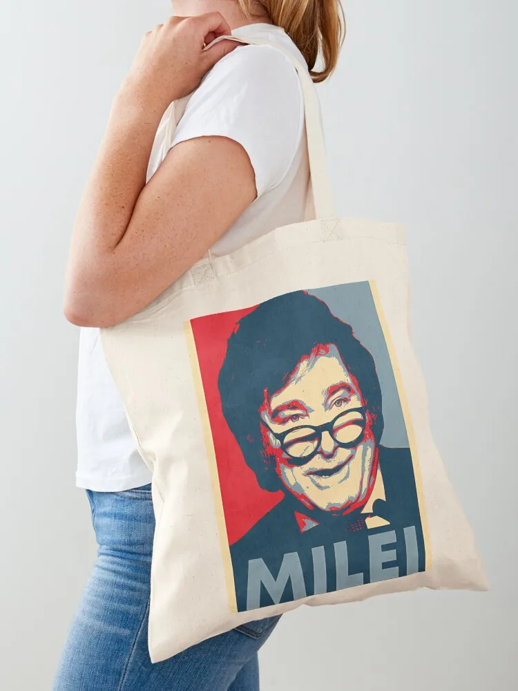 حقيبة يد Javier Milei Hope Tote حقيبة يد نسائية حقيبة يد للسيدات من القماش #1