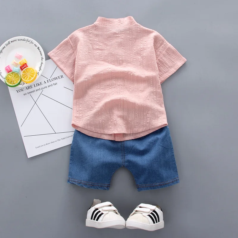 New Summer Baby Boys Clothes Suit Children Casual Shirt Shorts 2Pcs/Sets Kids Outfits Toddler Fashion Costume Infant Tracksuits