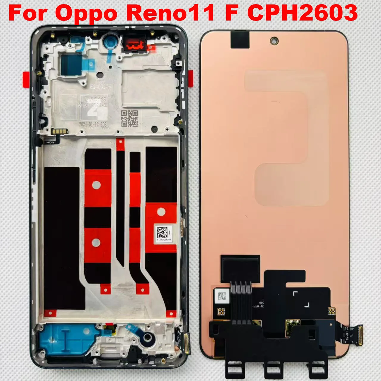 67-original-amoled-100-tested-aaa-for-oppo-reno-11f-cph2603-reno11-f-lcd-display-touch-screen-digitizer-assembly-with-frame
