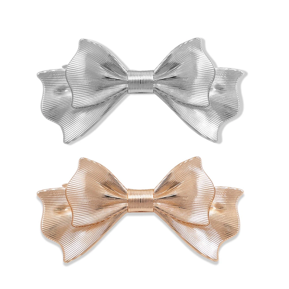 1 قطعة التصميم الذهبي تحسس الربيع كليب مشبك شعر المرأة القوس الراقية مستقيم كليب الجانب كليب الجانب كسر الشعر كليب