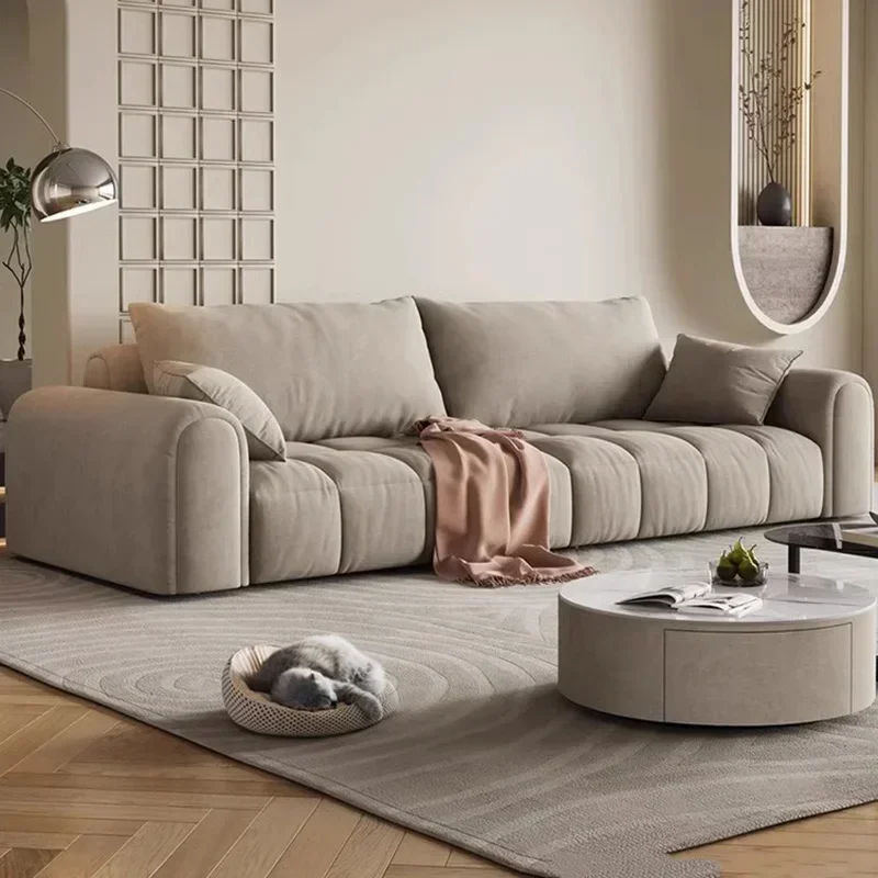 Designer Living Room Puff Sofa Comfortable Reclining Luxury Elegant Modern Sofa Lazy Relaxing Modern Divano Trendy Furniture