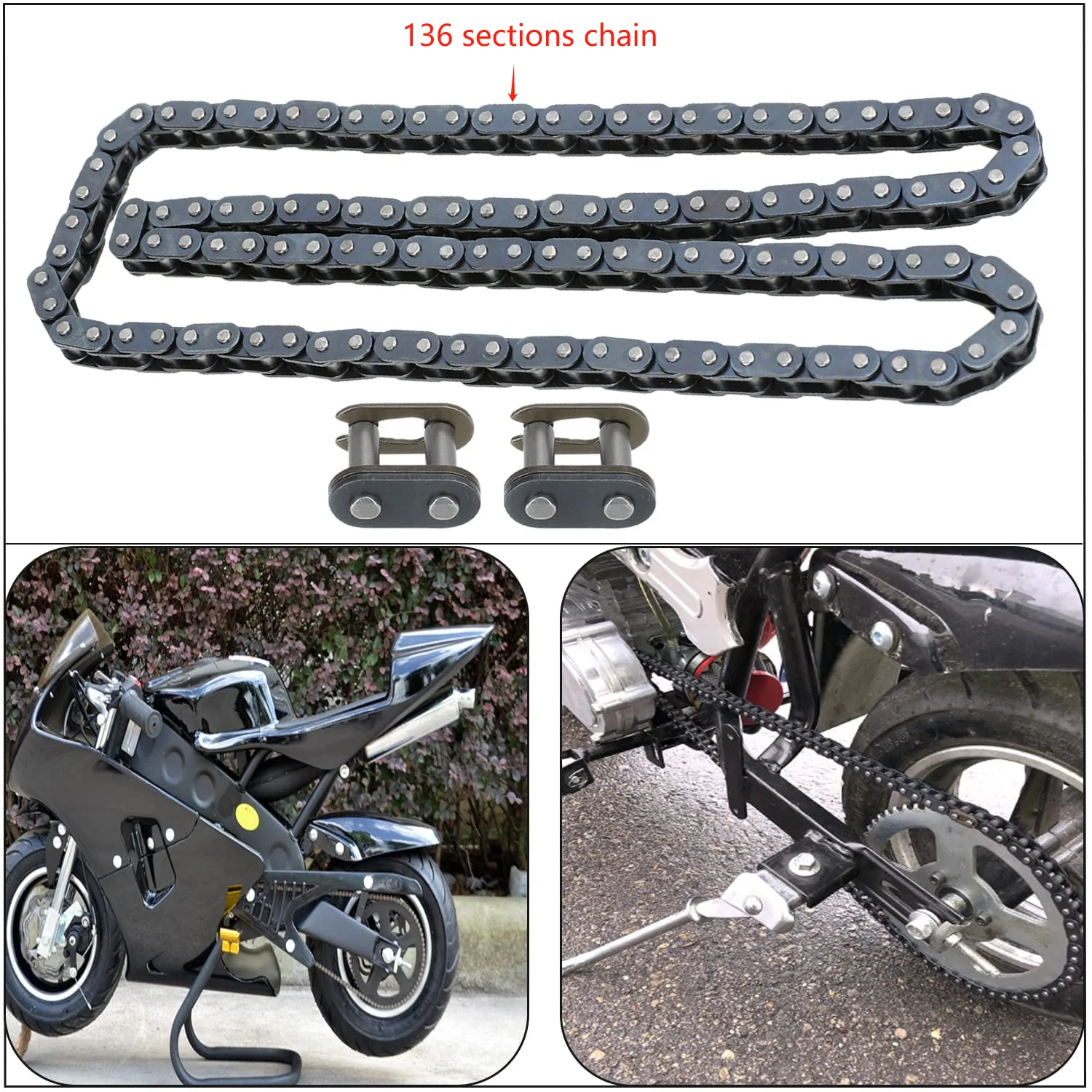 

Mini motorcycle ATV four-wheel beach vehicle off-road vehicle accessories suitable for 47/49CC small sports car T8F-136 sections