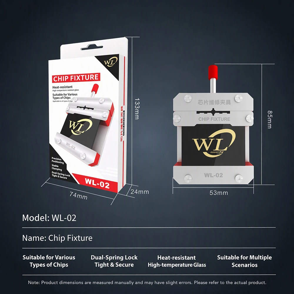 WL-02 Chip Fixture Press-to-lock Design Secure Chips with Ensuring Stable and Precise Repair  Hand Tool