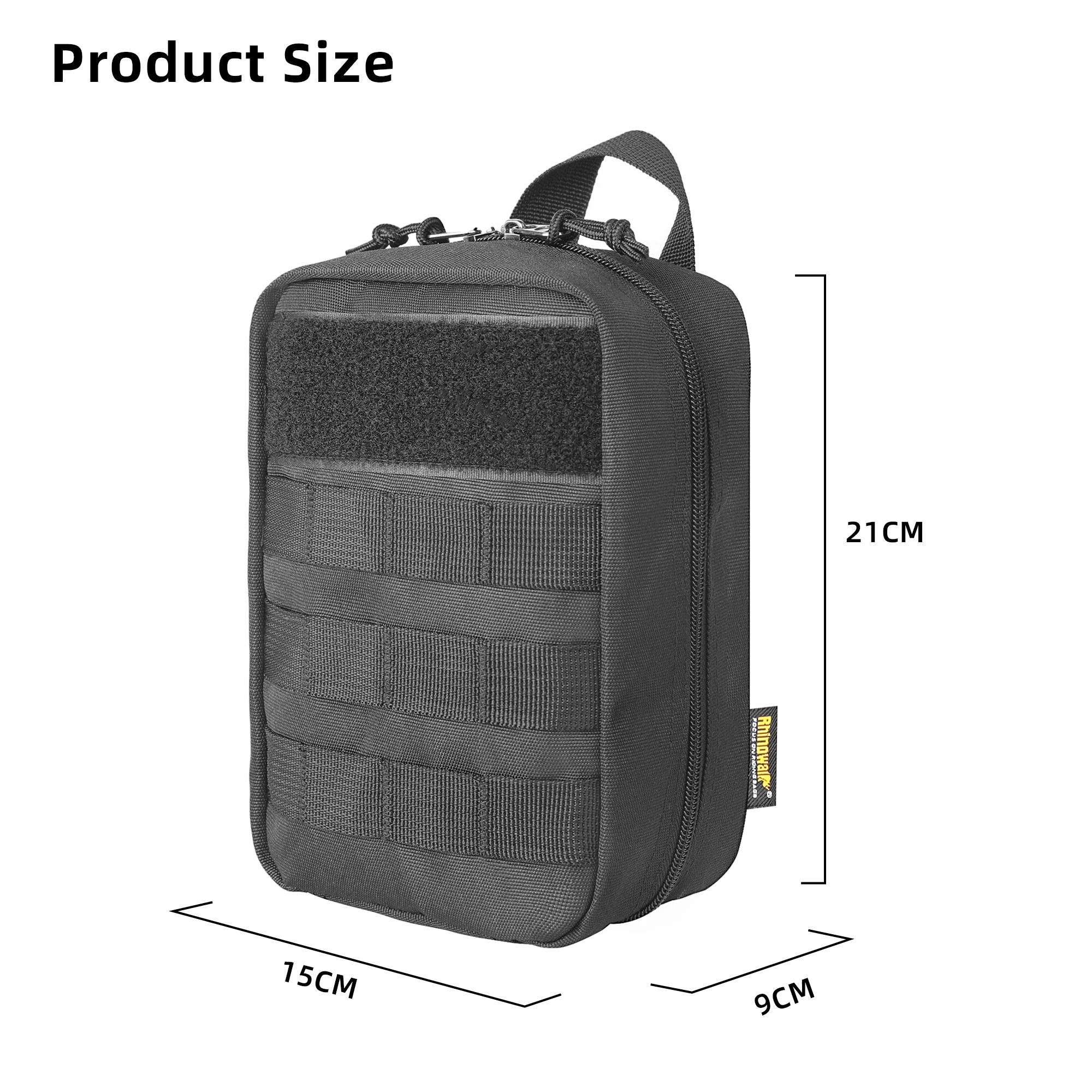 Rhinowalk Motorcycle Molle Medical Storage Bag Motor First Aid Tool Pouch Tactical Outdoor Medical Supply Emergency Storage Bag