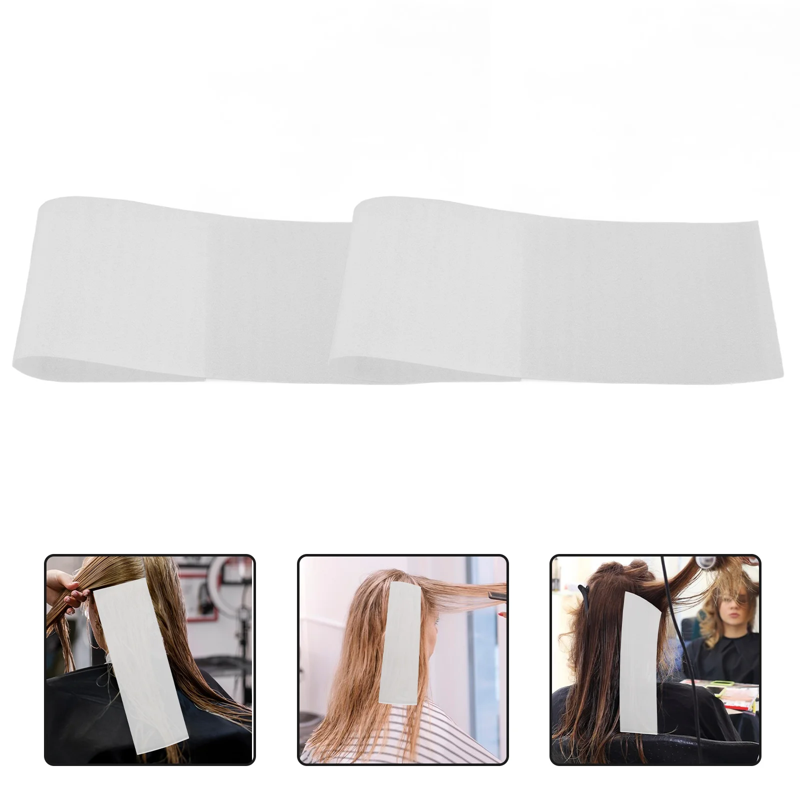 

50pcs Coloring Sheets Reusable Dyeing Strips Highlighting Wrap Paper For Salon Hair Dye Separating Perm Tools Foil Reusable