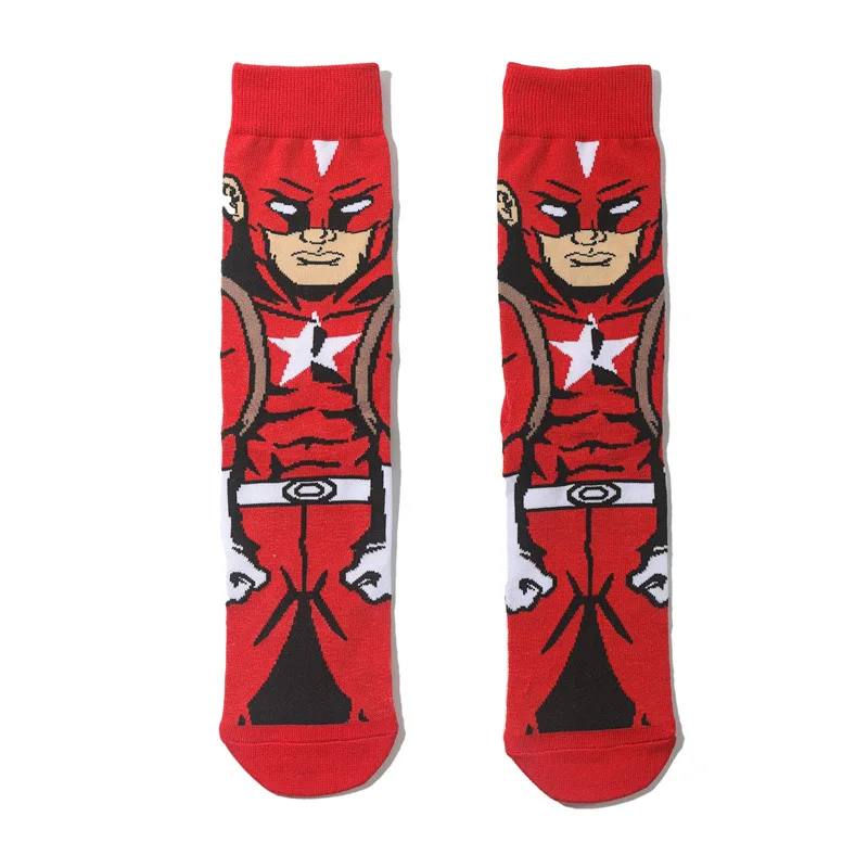 10pairs MINISO Disney Men Socks Anime Cartoon Gamers Socks Cartoon Novelty Funny Hip Hop Calcetines