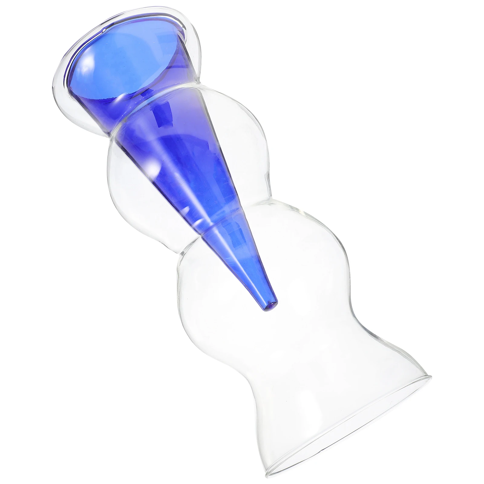 

Double Walled Glass Vase Transparent Simple Shape Hydroponic Flower Vase Indoor Office Desk Decorative Flower Vases Unique