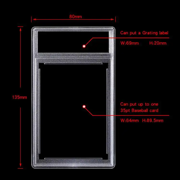 Football Graded Card Case Acrylic TCG Game Slab BoxPocket Monster  Basketball Star Grading Card Case - AliExpress 15