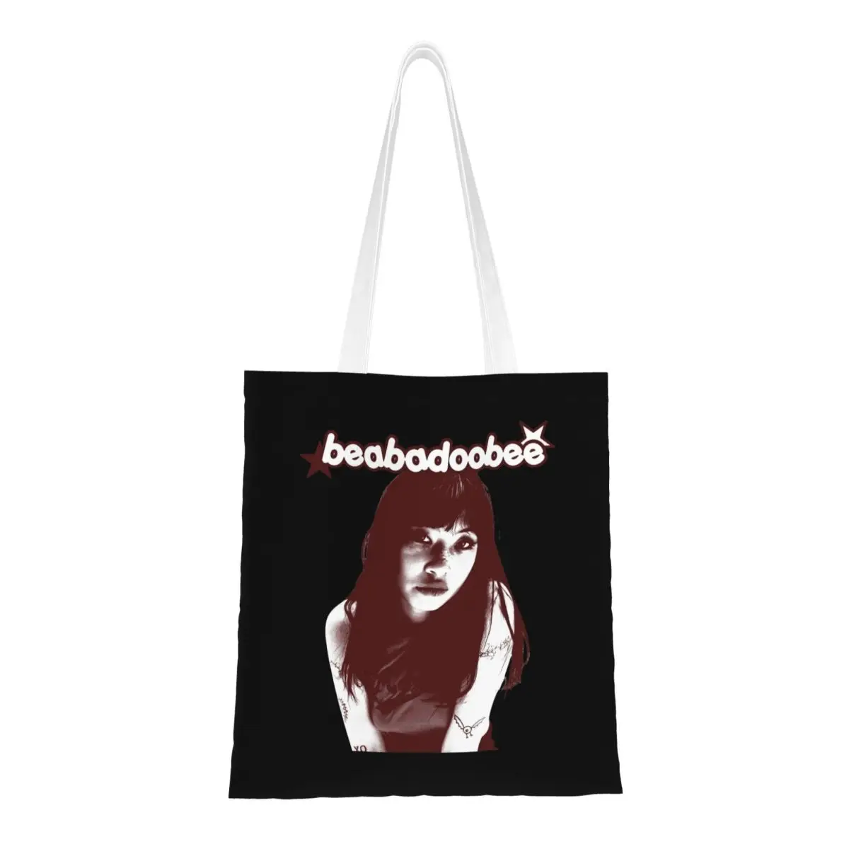 حقيبة حمل قماشية من Nostalbea Beabadoobee قابلة لإعادة الاستخدام بتصميم فريد من نوعه للجنسين