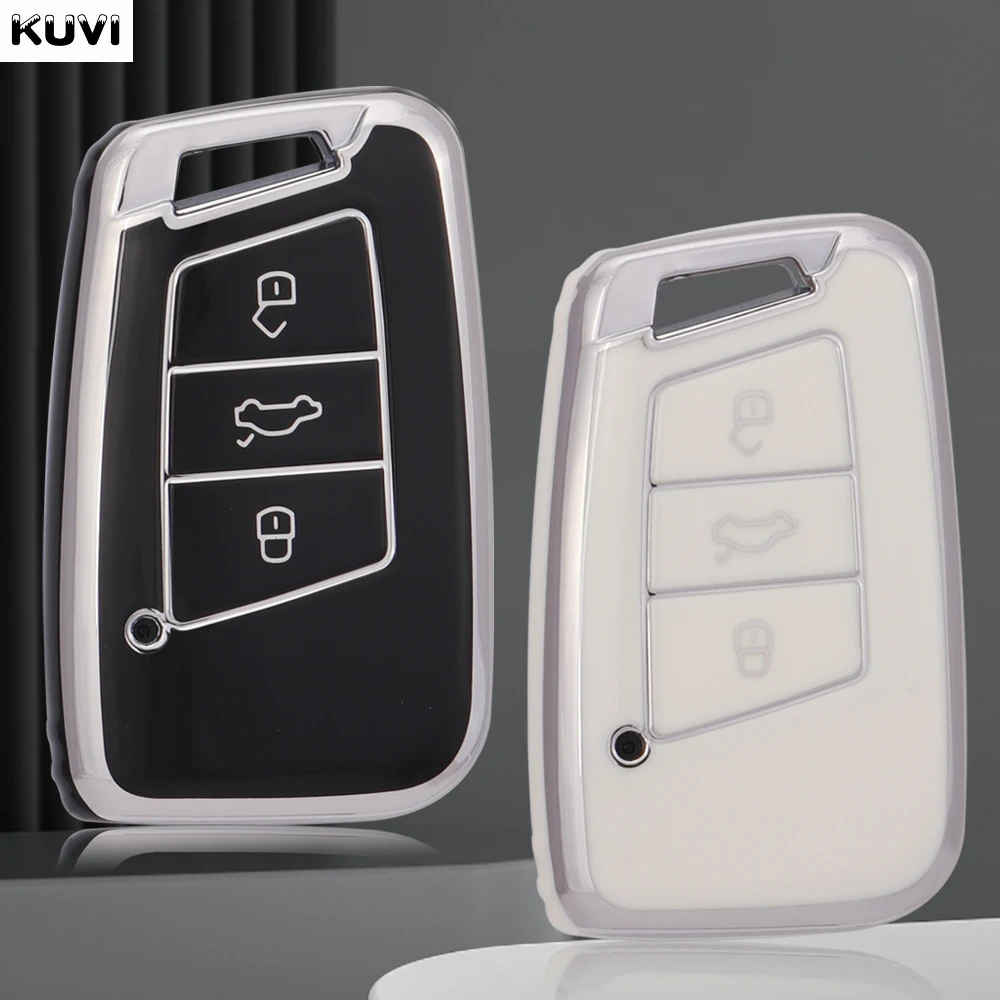 

Fashion TPU Car Remote Key Case Cover Shell For VW Volkseagen Passat B8 Magotan For Skoda Superb A7 Kodiaq Seat Protector Fob