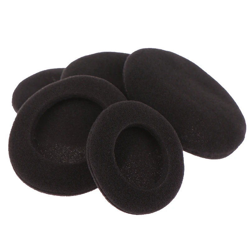 10Pcs Thick Foam Earpads Cushions Ear Pads 3.5/4.5/5.5/6cm for Earhook Round Headphone