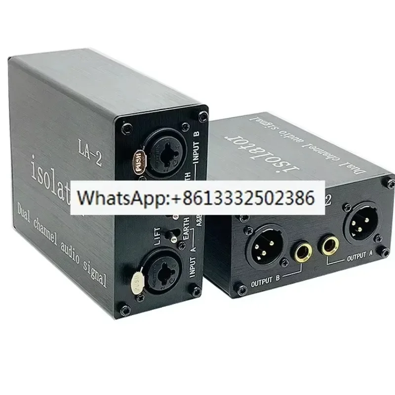 Audio signal isolator 6.35 XLR head mixer audio current acoustic noise filter remover NEW