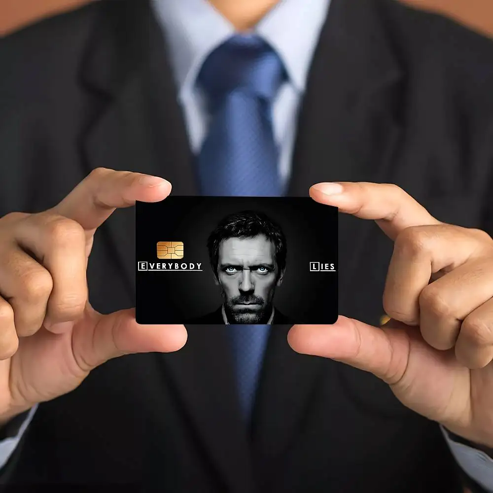 House MD TV Credit Card Skin Stickers Matte Anti Scratch Suitable For VISA Card Bus And Subway Contactless IC Cards