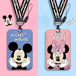 Disney-Porte-cartes coulissant étanche pour étudiants, sac à cartes de dessin animé, carte d'accès pour bus de métro, housse de protection anti-démagnétisation, ABS