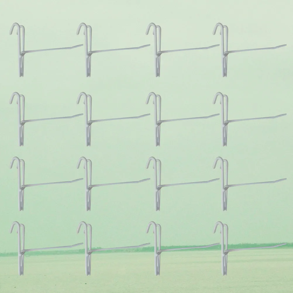 

20Pcs Metal Hooks Iron Wire Hangers Strong Load Bearing Hooks for Utensils Aprons Purses Hats Baskets Shower Bag