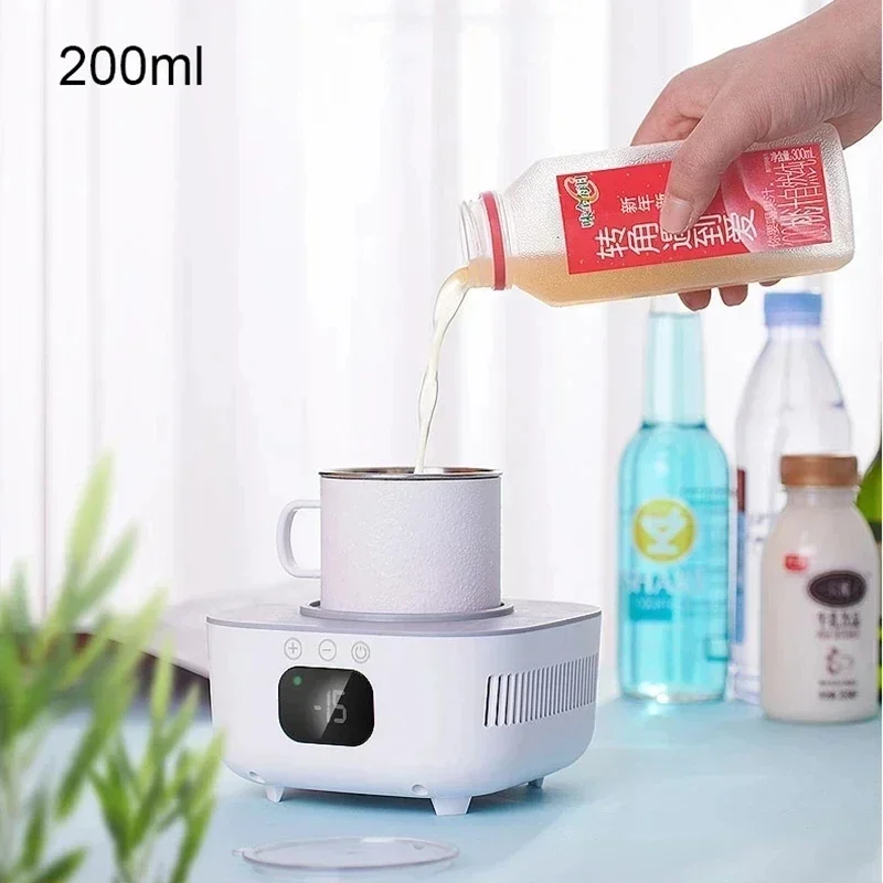 Xiaomi 2 in 1 Cup Heater Cooler Cup Beer Bottle Can Drinks Cooling Mug Beverage Cooler Coaster Samrt Thermostatic Cup 220V