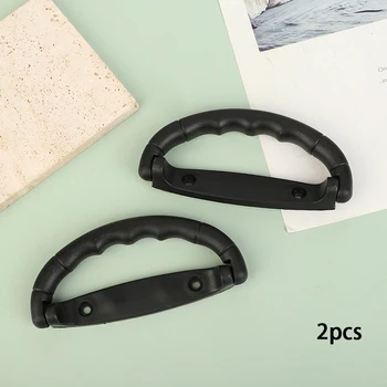 블랙 플라스틱 수하물 손잡이 가방 스트랩, 당김 에어 케이스, 운반 에어백 그립, 미끄럼 방지 손잡이 박스 교체, 2 개