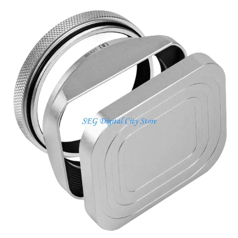 

U75B Aluminium Lens Hood Camera Lens Hood Replacement for X100V/X100VI/X100F Lens Hood Lens Sun Shade Replacement