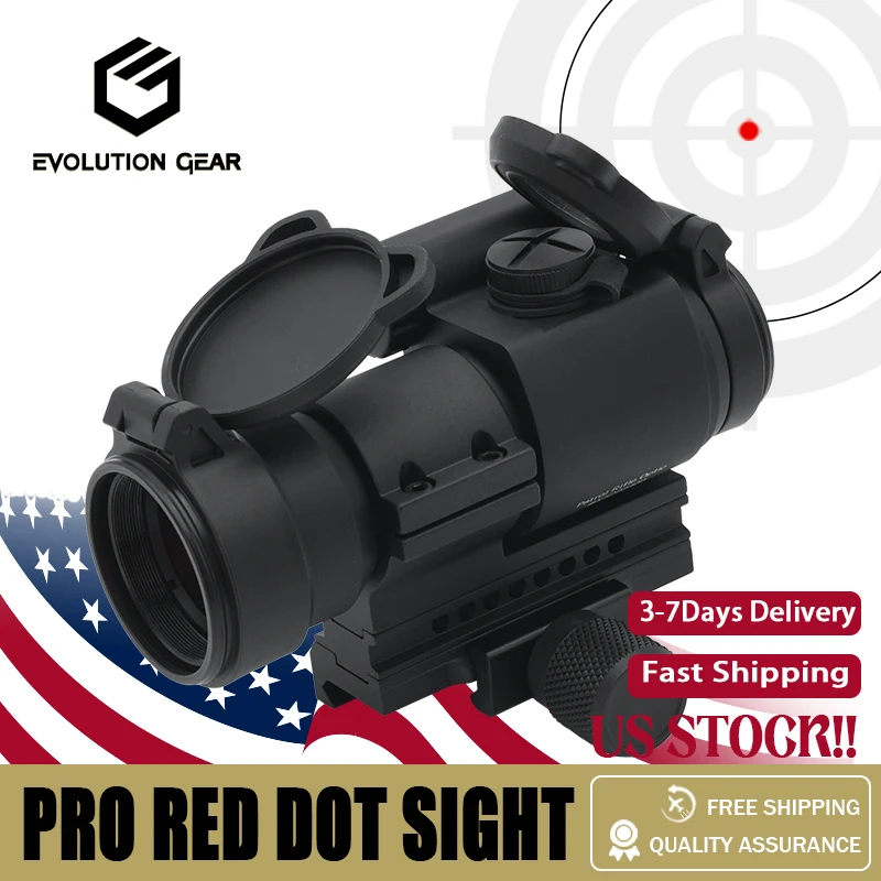 2MOA Patrol Rifle Optic PRO Red Dot Reflex Sight with QRP2 Mount and Spacer with Full Orginal Markings