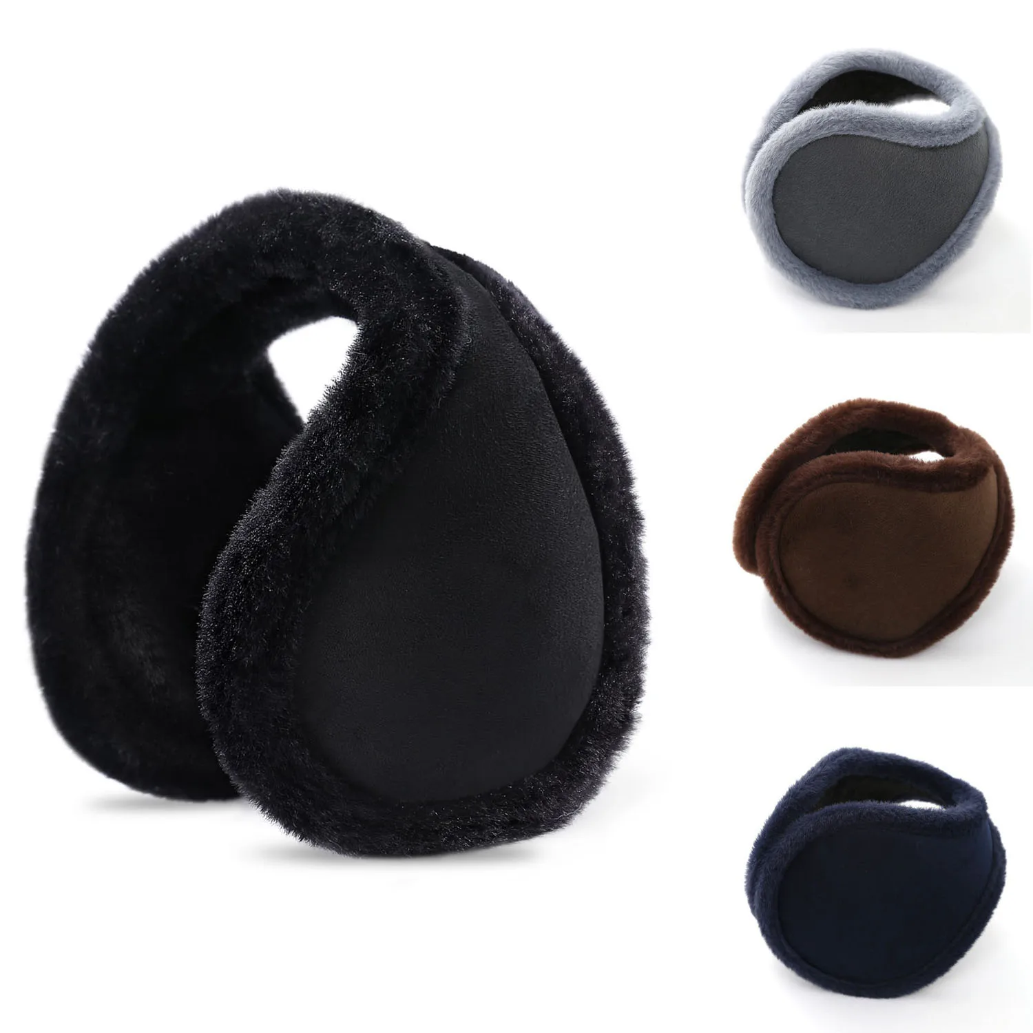 1 шт., зимние теплые меховые наушники унисекс для мужчин и женщин, утепленные наушники, плюшевые наушники для езды на велосипеде на открытом воздухе, лыжи
