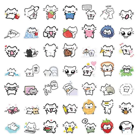 12 best sales söta kattklistermärken - №3