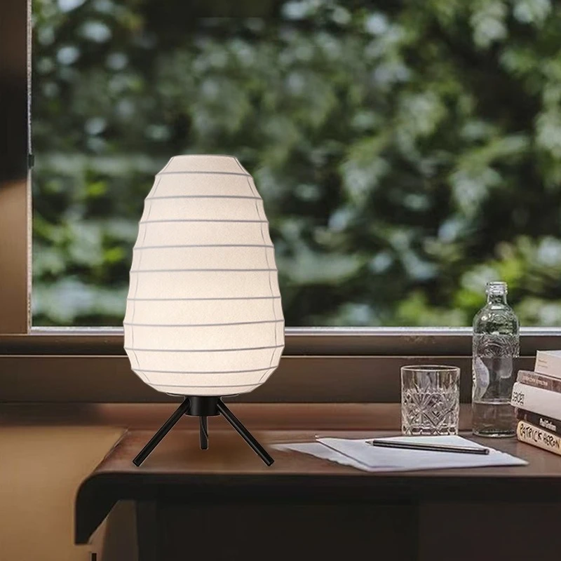 

Silk simple modern solid wood desk lamp bedroom bedside lamp warm home desk medieval atmosphere homestay dimming