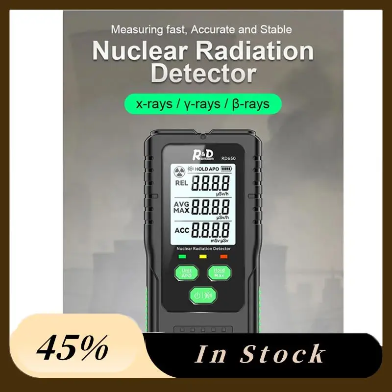 

RD650 Geiger Counter Nuclear Radiation Detector X-Ray Γ-Ray Β-Ray Radioactivity Tester Detector Personal Dosimeter Easy To Use