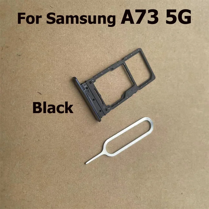 For Samsung Galaxy A73 5G Sim Card Tray Slot Holder Socket Adapter Connector Repair Parts Replacement