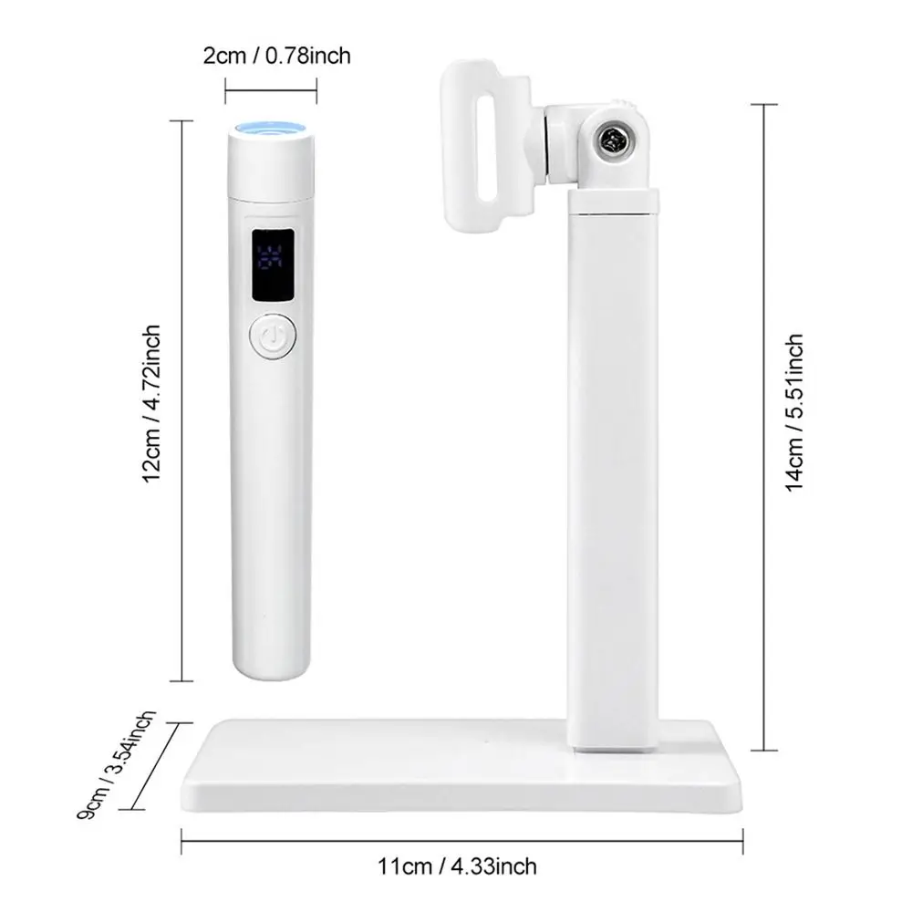 Quick Dry Nail Dryer Stand Lamp Rotatable with Bracket UV LED Nail Lamp Portable Energy Saving Mini UV Curing Light Manicure