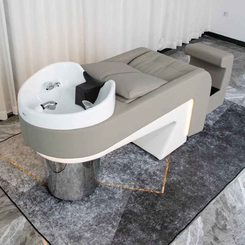 Lit à Cheveux Inclinable en Acier Inoxydable, Accessoire de Luxe et Confortable