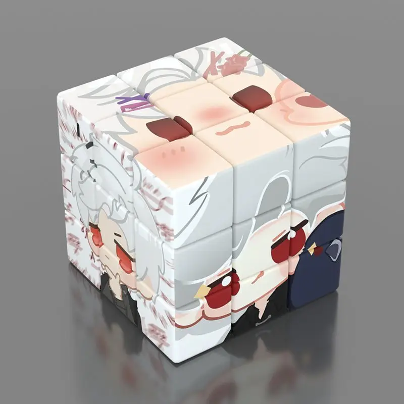 Anime Love and Deepspace Sylus Cosplay 3-step Puzzle Magic Cube Cartoon Magics Square Educational Cupossibly Tweakcube Xmas Gift