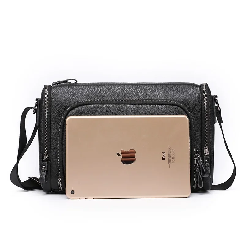 SENOFAN Shoulder Bag Men Korean Genuine Cowhide Crossbody Messenger Bags for Man Large Capacity Designer Brand Pouch Male New