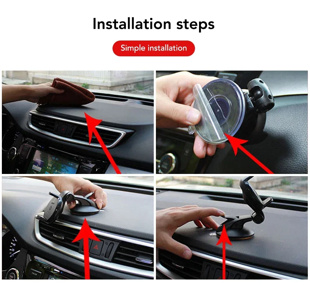 Universal Mobile Car Phone Holder for Phone In Car Holder Windshield Cell Stand Support Smartphone Voiture Suporte Porta Celular image 6